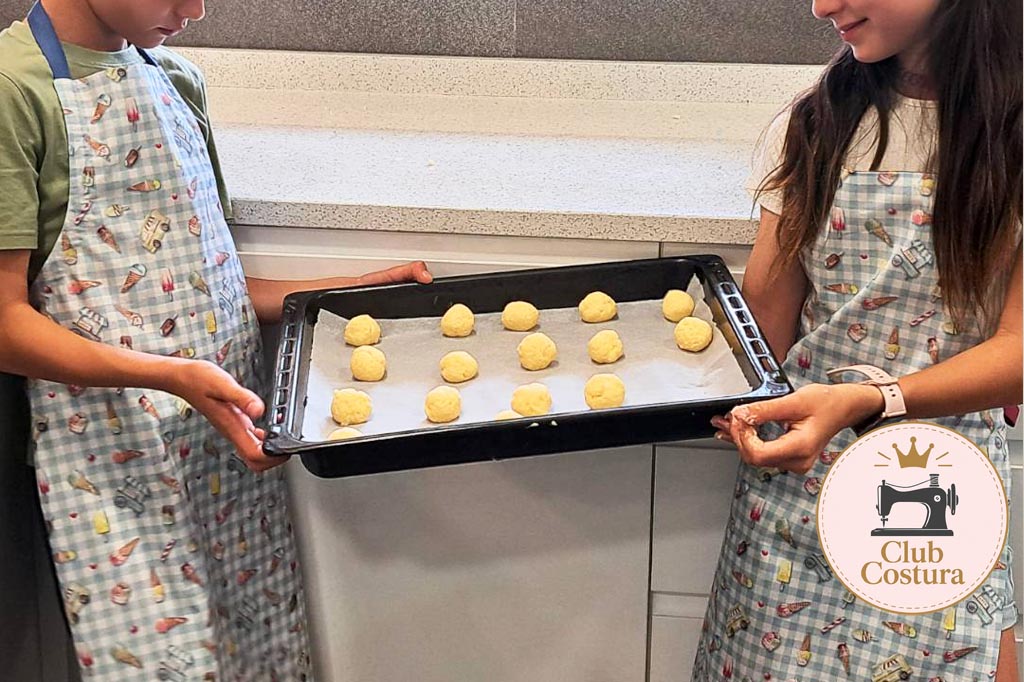 Delantal de cocina reversible para niños