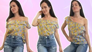 Camisa sin hombros o campesina