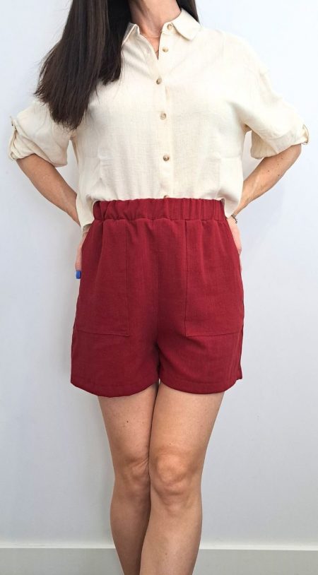 Cómo coser pantalones cortos de lino paso a paso.