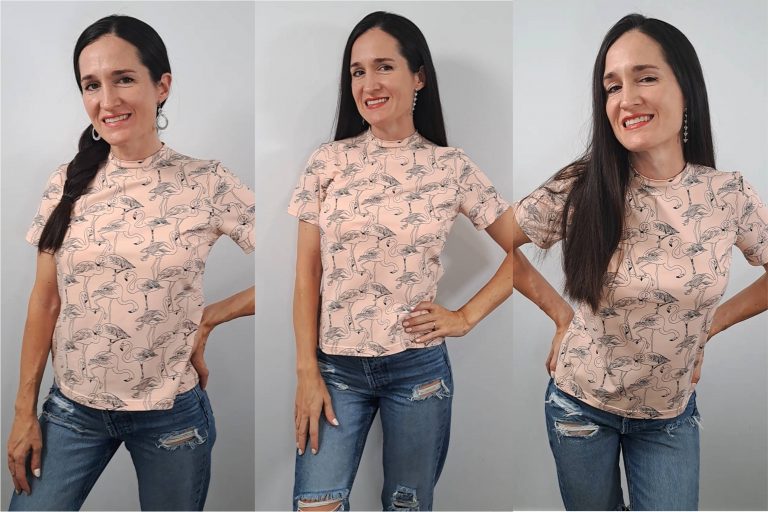 Camiseta fácil de punto
