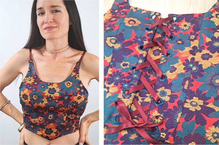Corset patrón gratuito