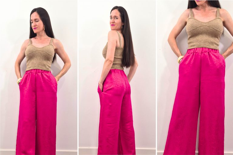 Pantalón ancho con cintura elástica