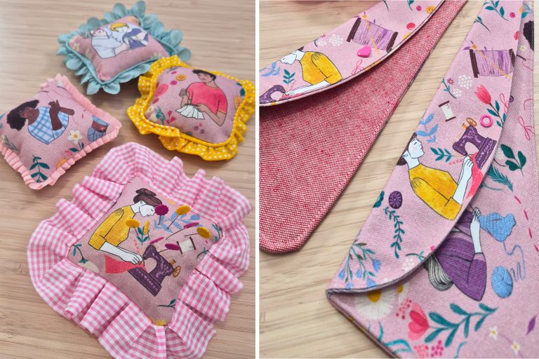 Funda de tijeras + Alfileteros FUNDA TIJERAS + ALFILETERO